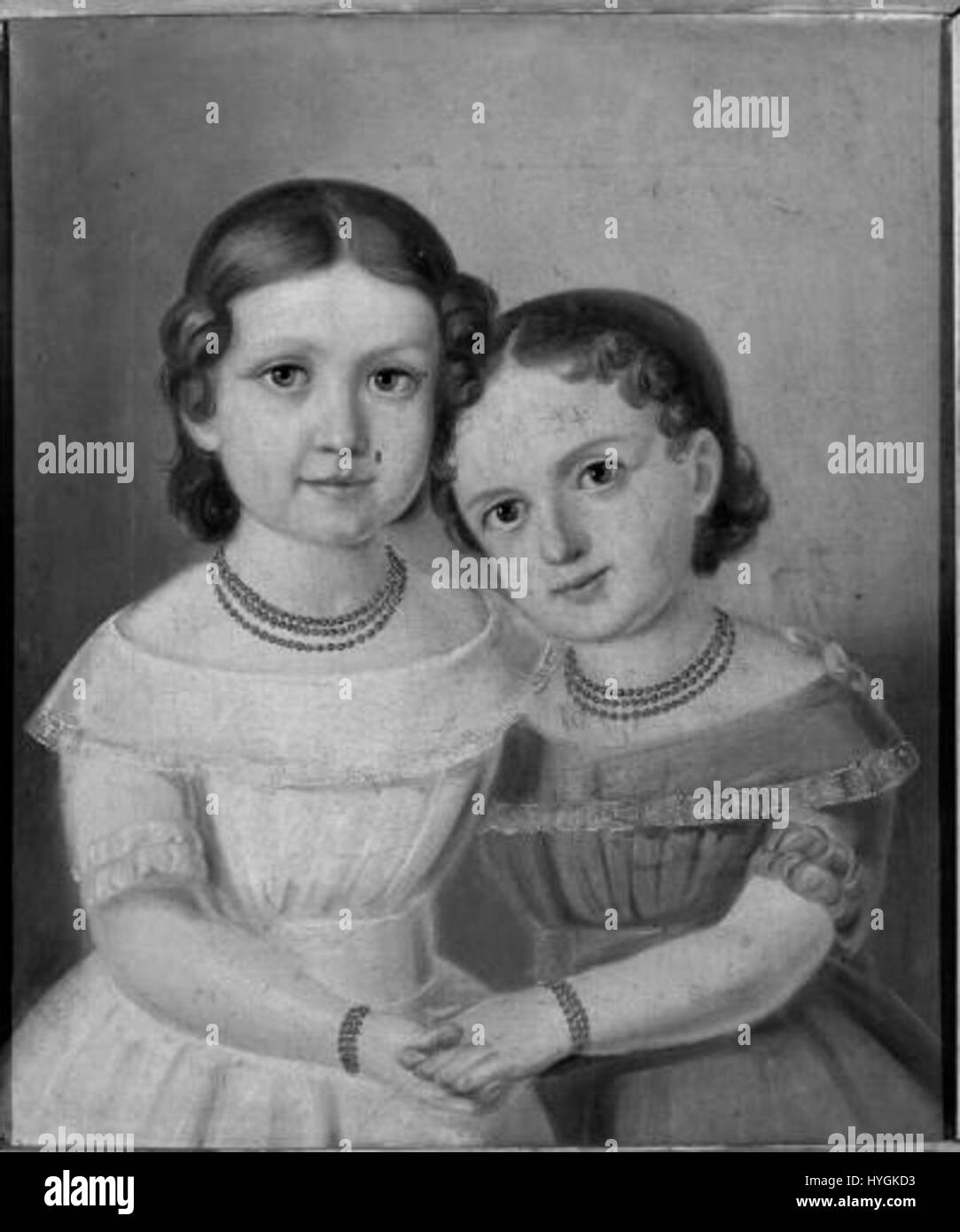 This anonymous portrait, 'Podobizna deti Fr. Bergauera,' depicts the ...