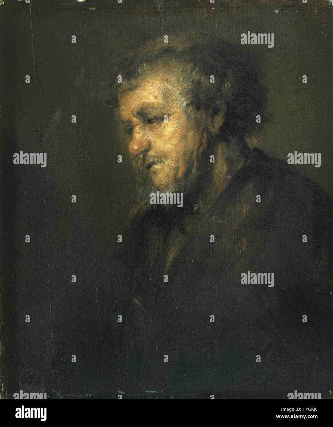 Rembrandt Portrait of a Man in Profile GK 247 Stock Photo Alamy