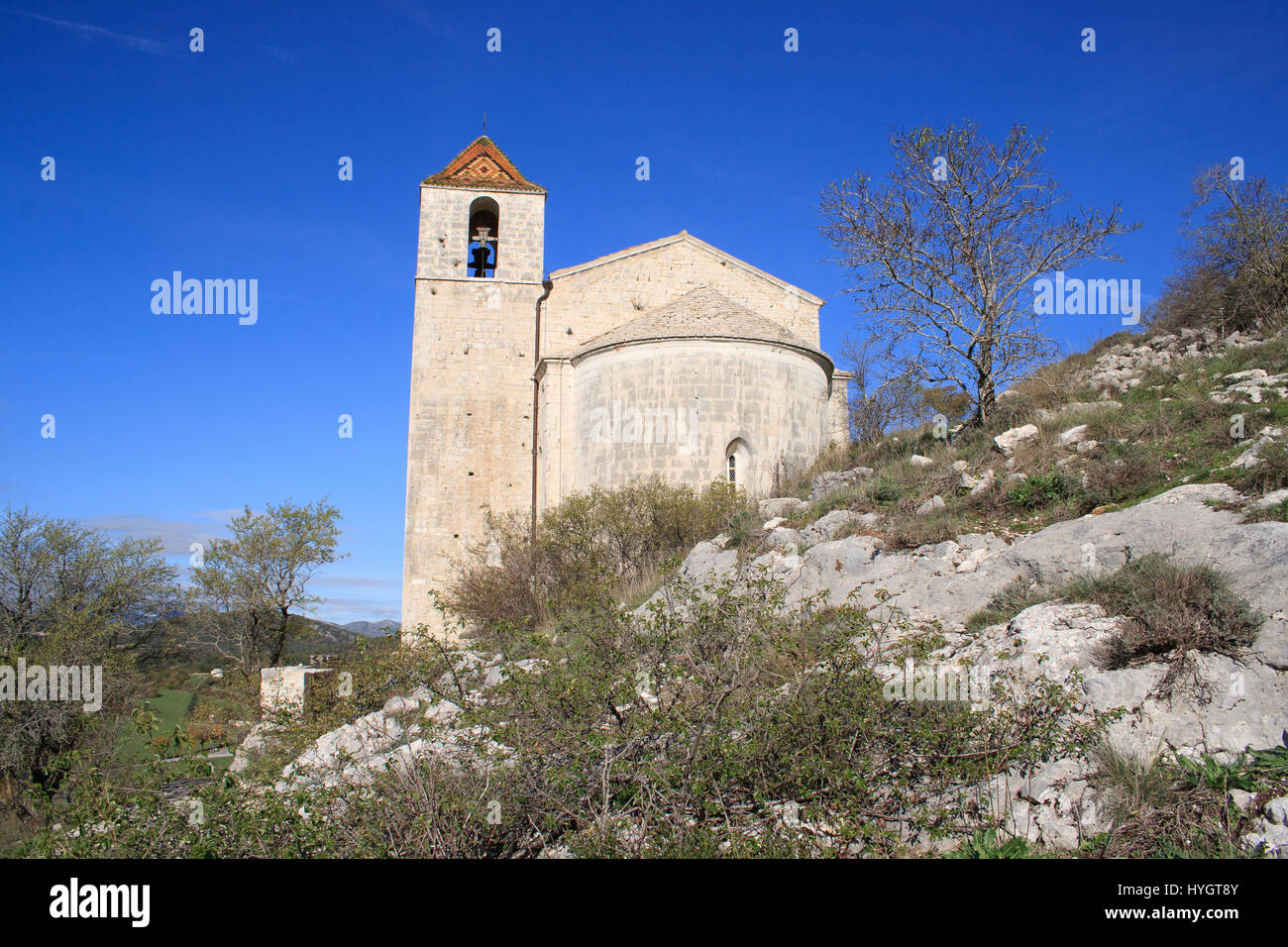 France, Var (83), CompssurArtuby, chapelle SaintAndré // France, Var