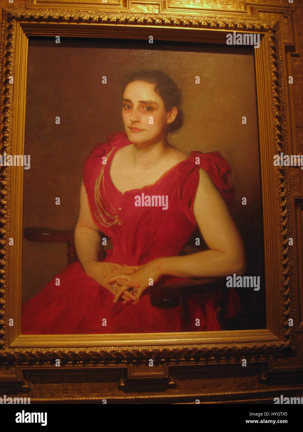 Lizzie B. Dewey by John Singer Sargent   Worcester Art Museum   IMG 7105 Stock Photo