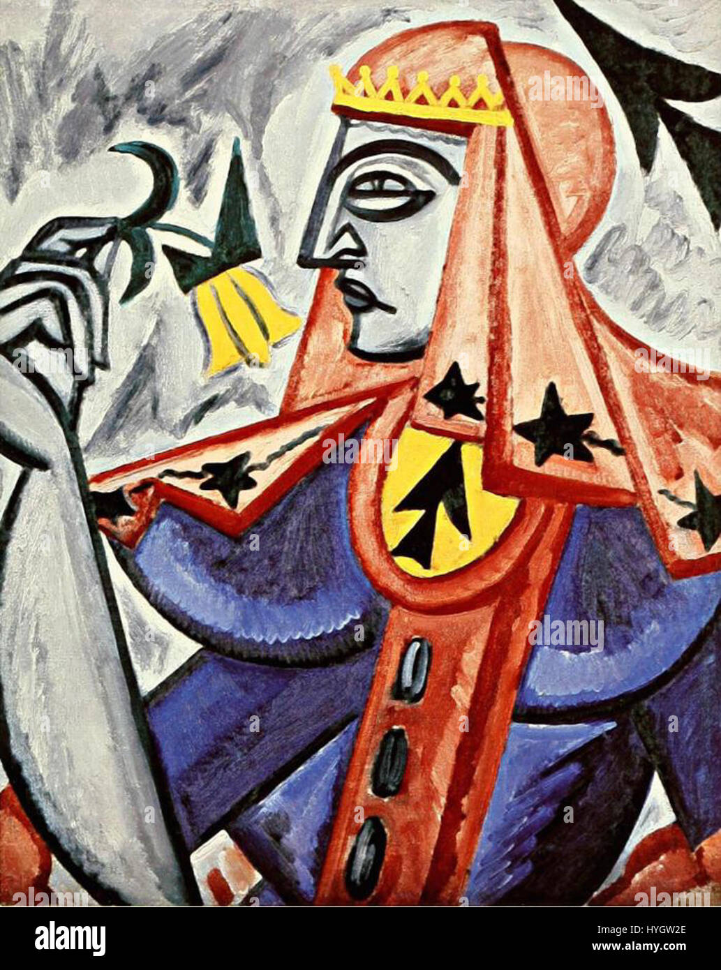Queen of Spades (Rozanova, 1915 Stock Photo - Alamy