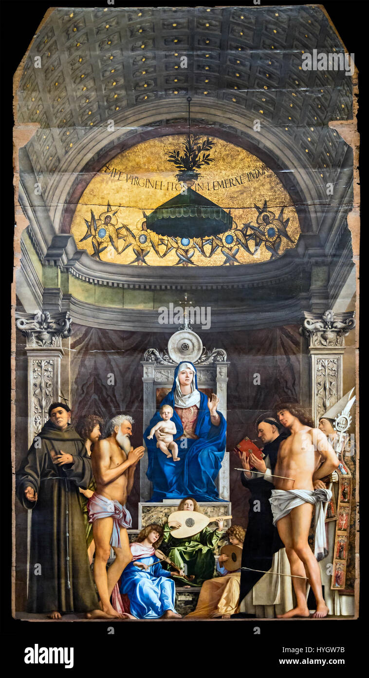 Accademia Pala di San Giobbe by Giovanni Bellini Stock Photo Alamy