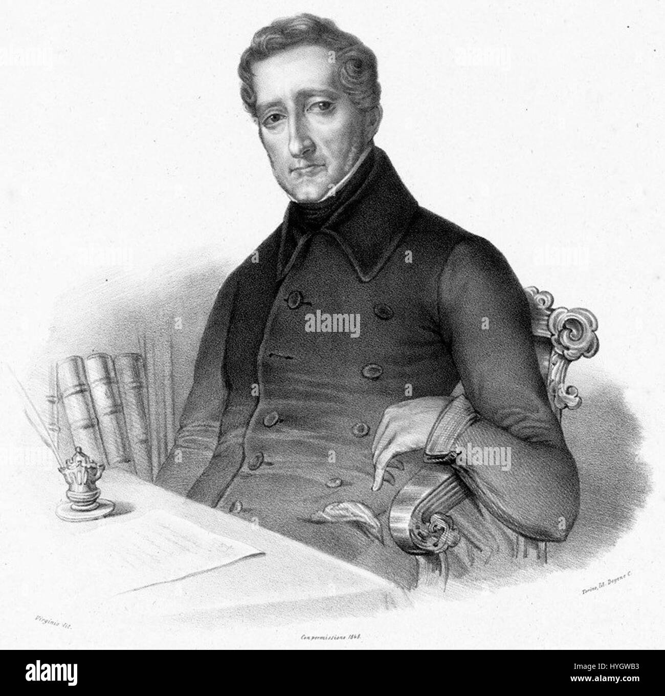 Cesare Balbo 1848 Stock Photo