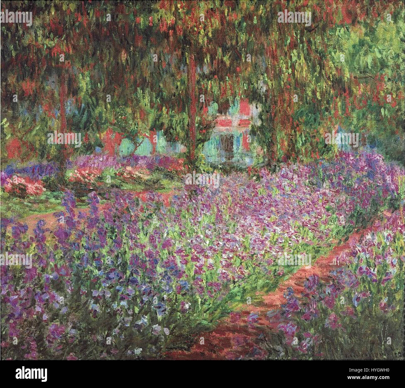 Monet   Monets Garten in Giverny Stock Photo