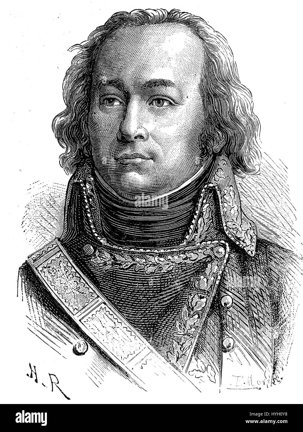 AduC 292 Lecourbe is a work associated with C.J. Lecourbe (1759–1815), a figure in French history. The piece likely refers to a portrait or work commemorating his legacy, capturing the character of the individual during the late 18th and early 19th centuries. Stock Photo