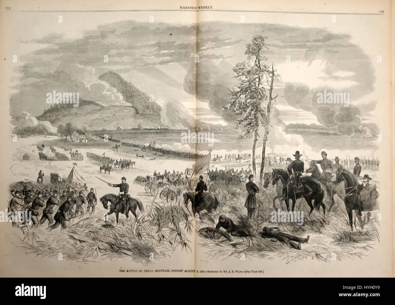 Battle of Cedar Mountain 02 Stock Photo Alamy