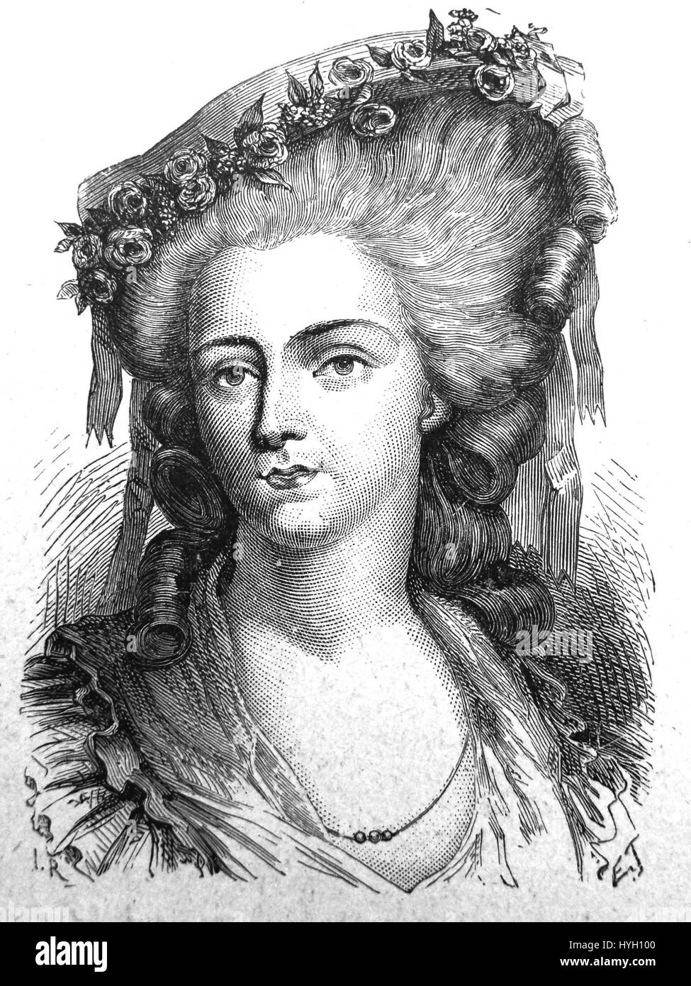 AduC 086 Madame de Lamballe (M.T.L., 1792) Stock Photo