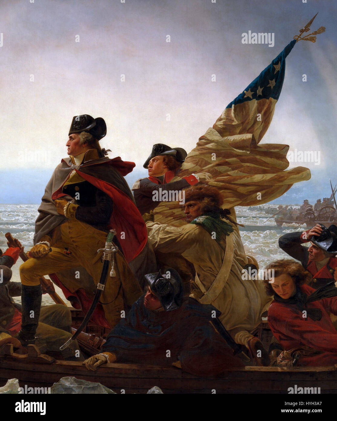 Washington Crossing the Delaware by Emanuel Leutze, MMA NYC, 1851