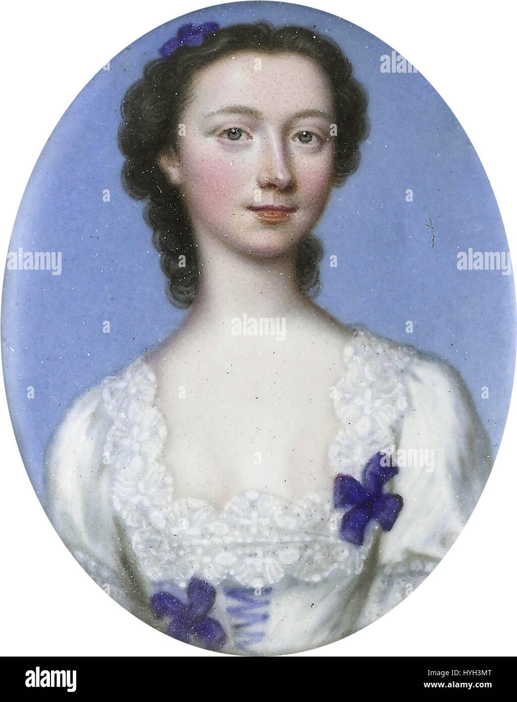 Catherine Talbot, by Christian Friedrich Zincke Stock Photo