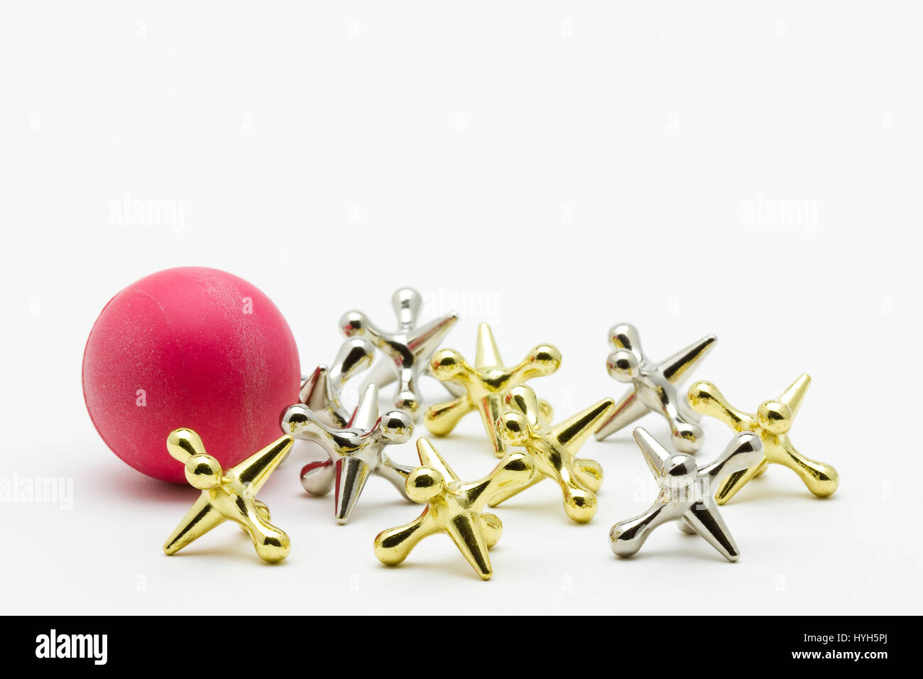 Jacks Game Pieces Stock Photo Alamy
