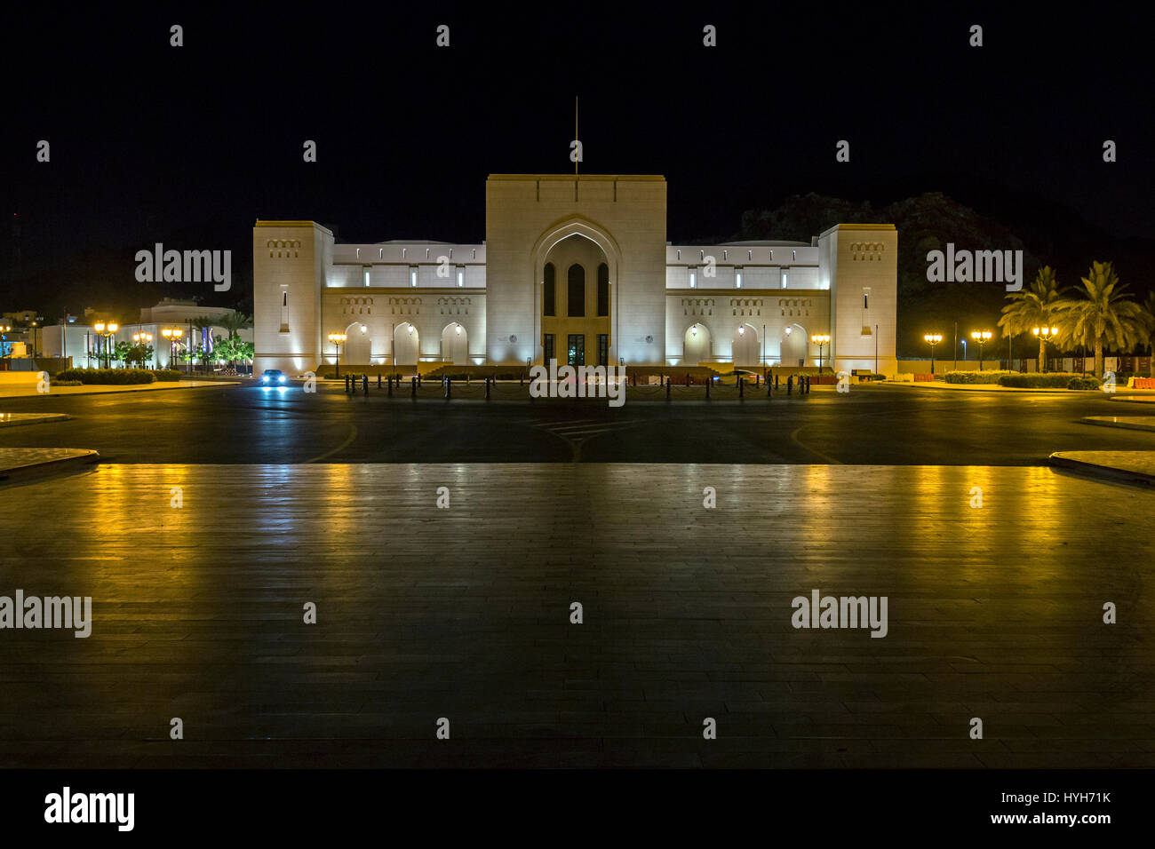 Oman architectures by night Stock Photo