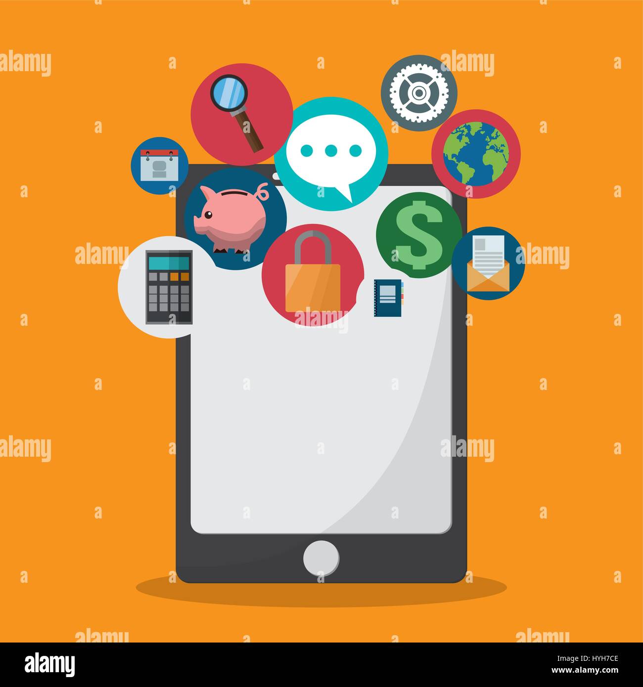 smartphone and icon set design Stock Vector Image & Art - Alamy