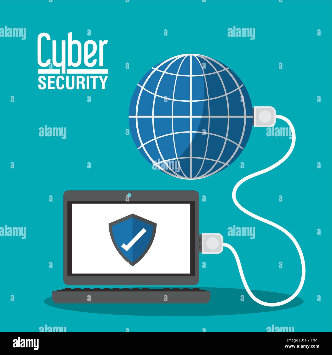 Cyber security threat image Stock Vector Images - Alamy