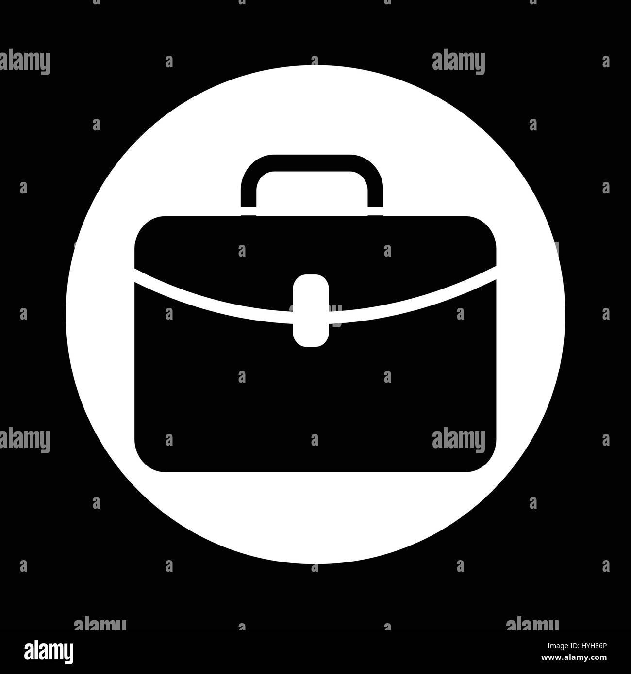 A briefcase icon Black and White Stock Photos & Images - Alamy