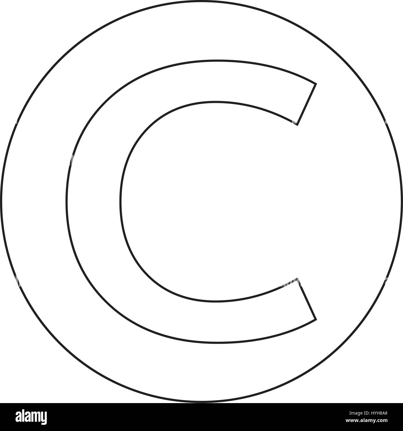 copyright symbol icon Stock Vector Image & Art - Alamy