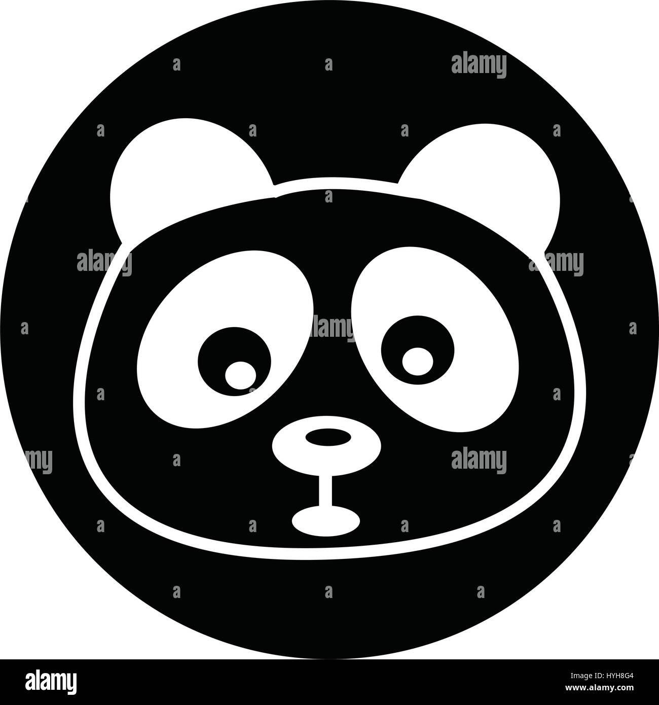 Panda symbol Stock Vector Images - Alamy