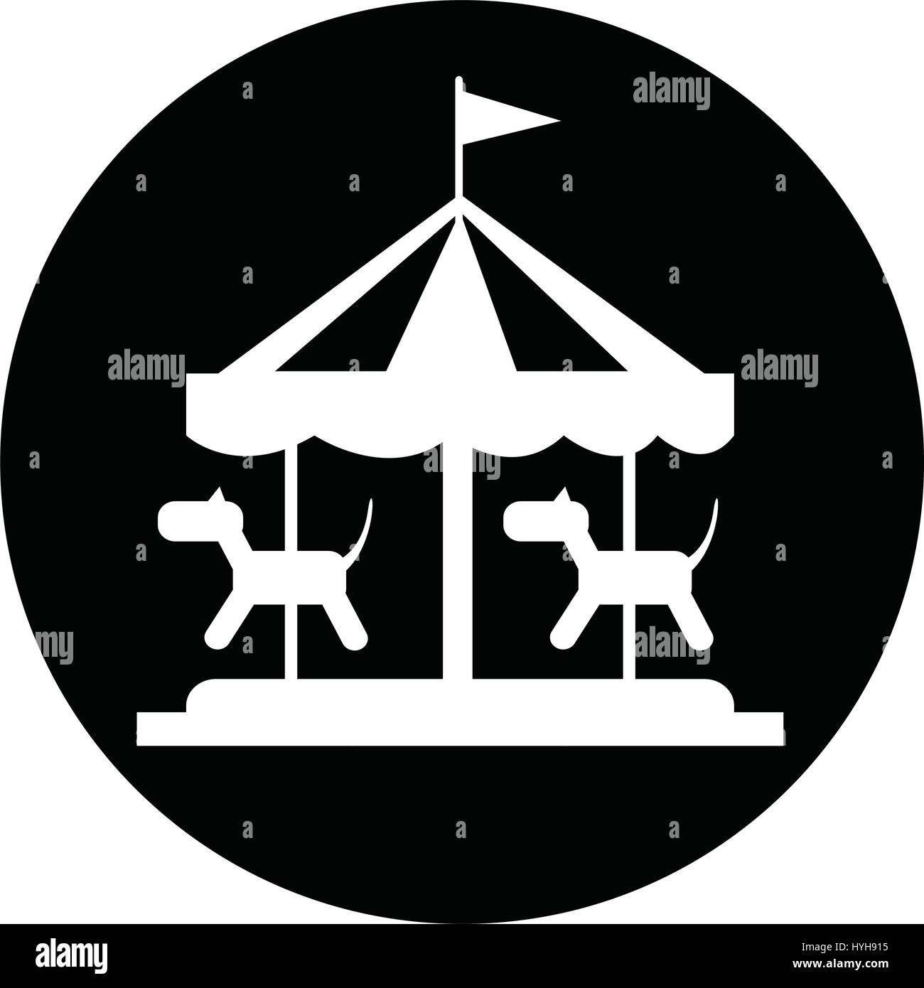 merry go round icon Stock Vector Image & Art - Alamy