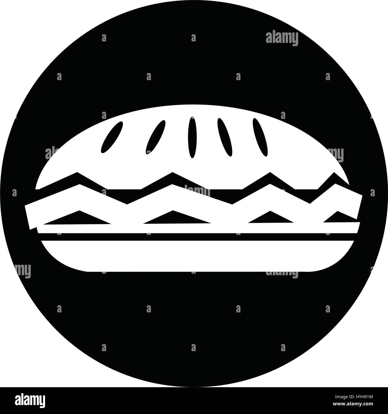 Pie crust Stock Vector Images - Alamy
