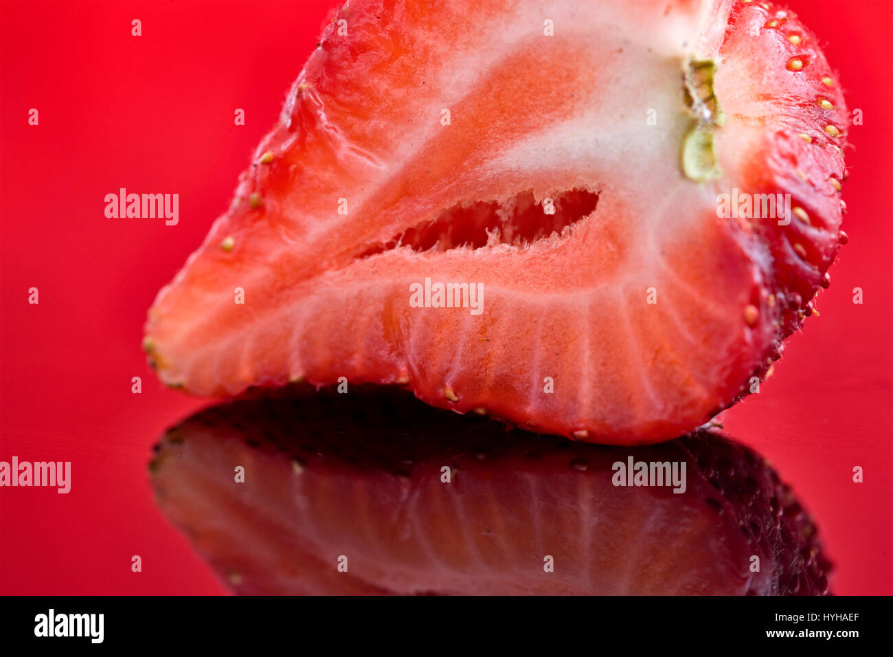 Strawberry Macro Red close up studio shot Stock Photo - Alamy
