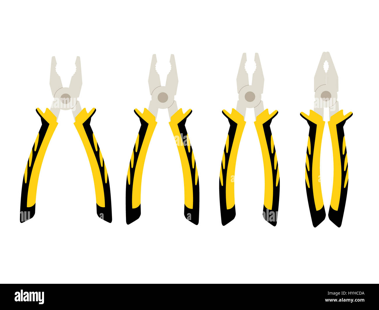 Set of different action of pliers and side cutters Stock Photo Alamy