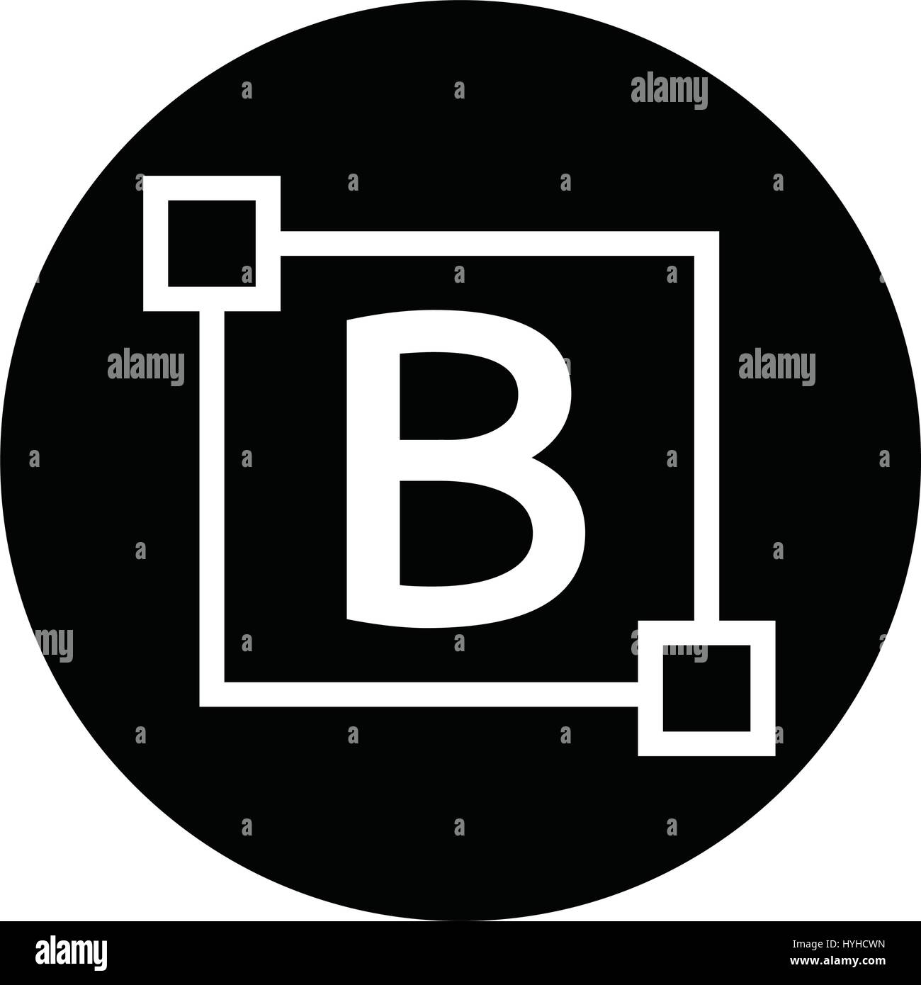 Bold Text Edit Letter Icon Stock Vector Image & Art - Alamy