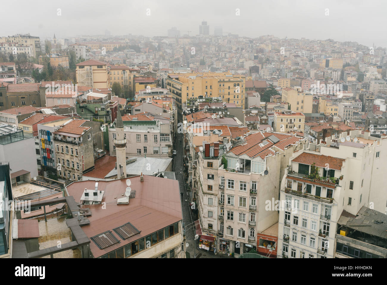 View of Istanbul from Galata Stock Photo
