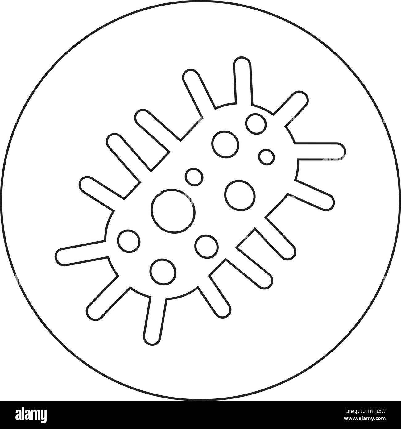 virus bacteria icon Stock Vector Image & Art - Alamy