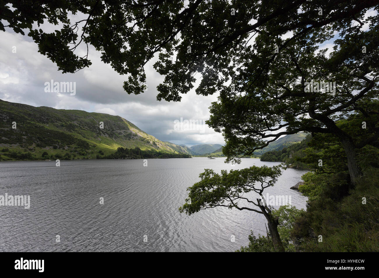 Ullswater, looking towards Glenridding and Patterdale, Lake District National Park, England. Stock Photo