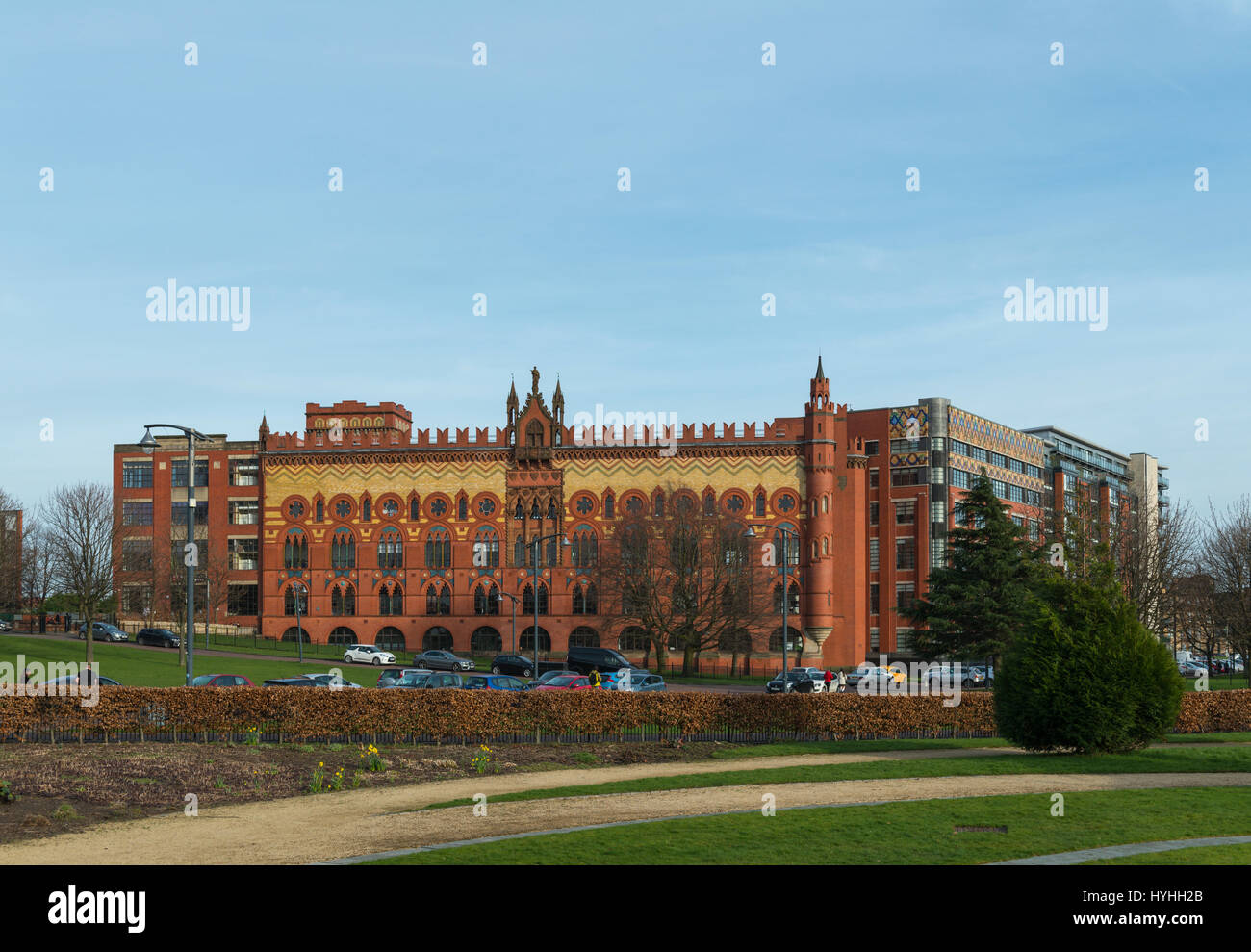 Templeton's Carpet factory, Glasgow Green, Glasgow, Scotland, UK Stock Photo