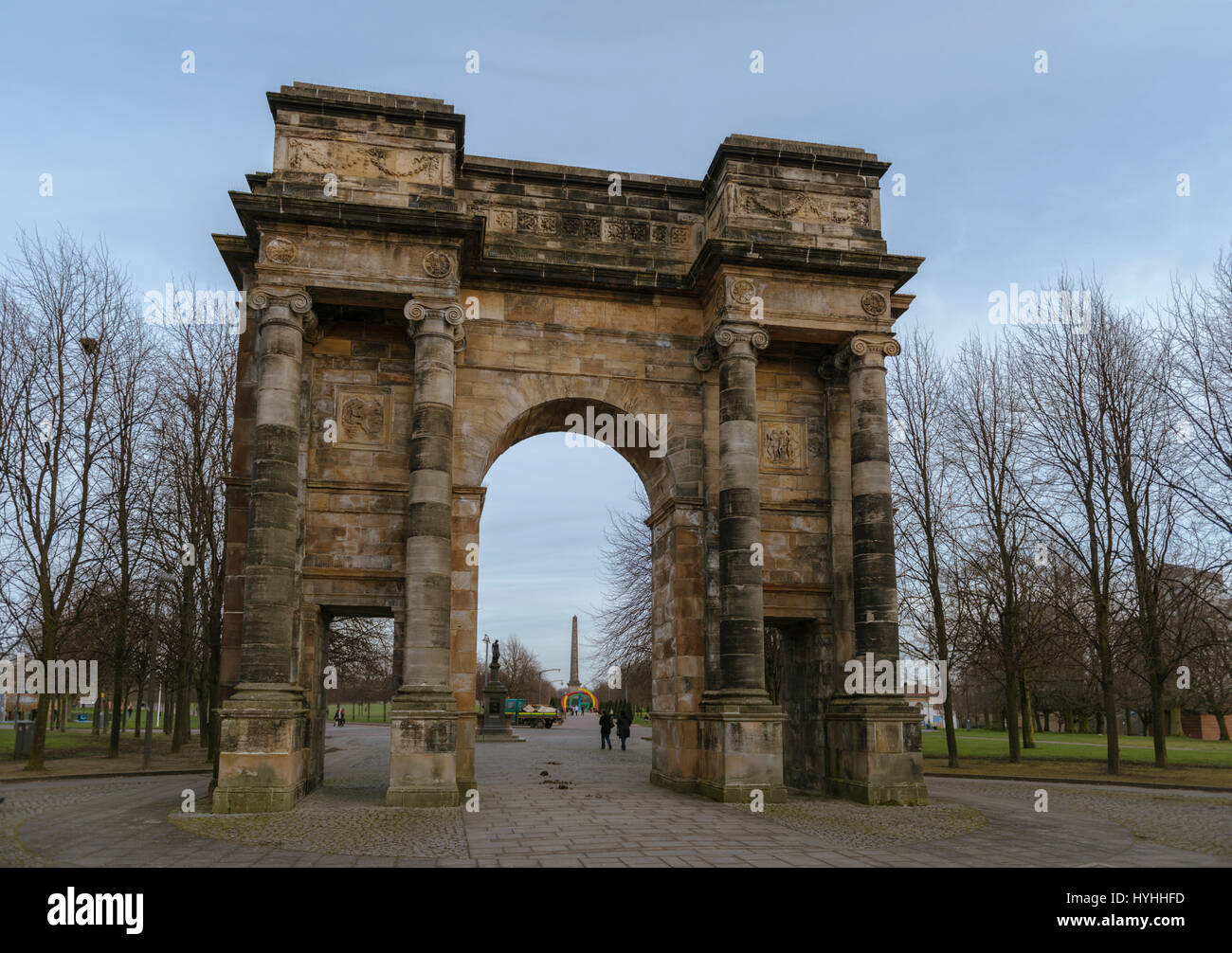 McLellan Arch, Glasgow Green, Glasgow, Scotland, UK Stock Photo