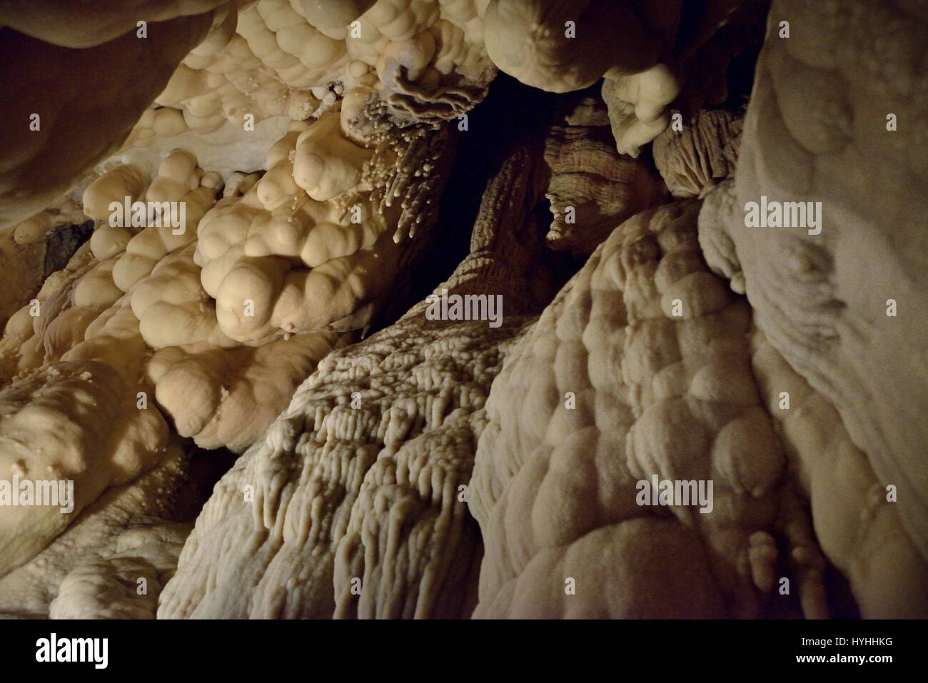 Toirano Caves internal view - Italy Stock Photo