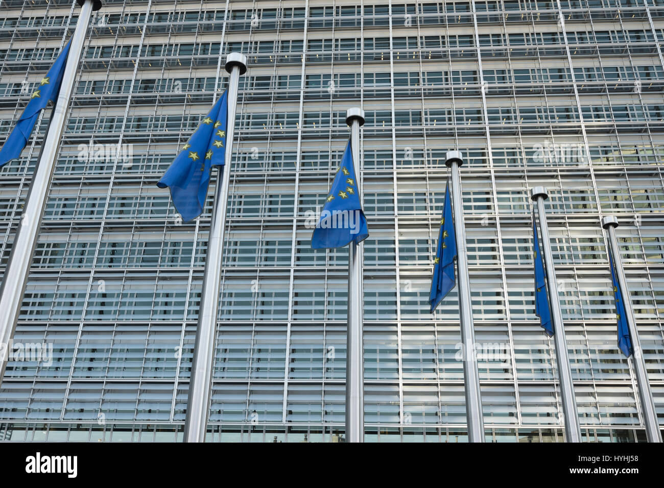 The European Commission building in Brussels Stock Photo