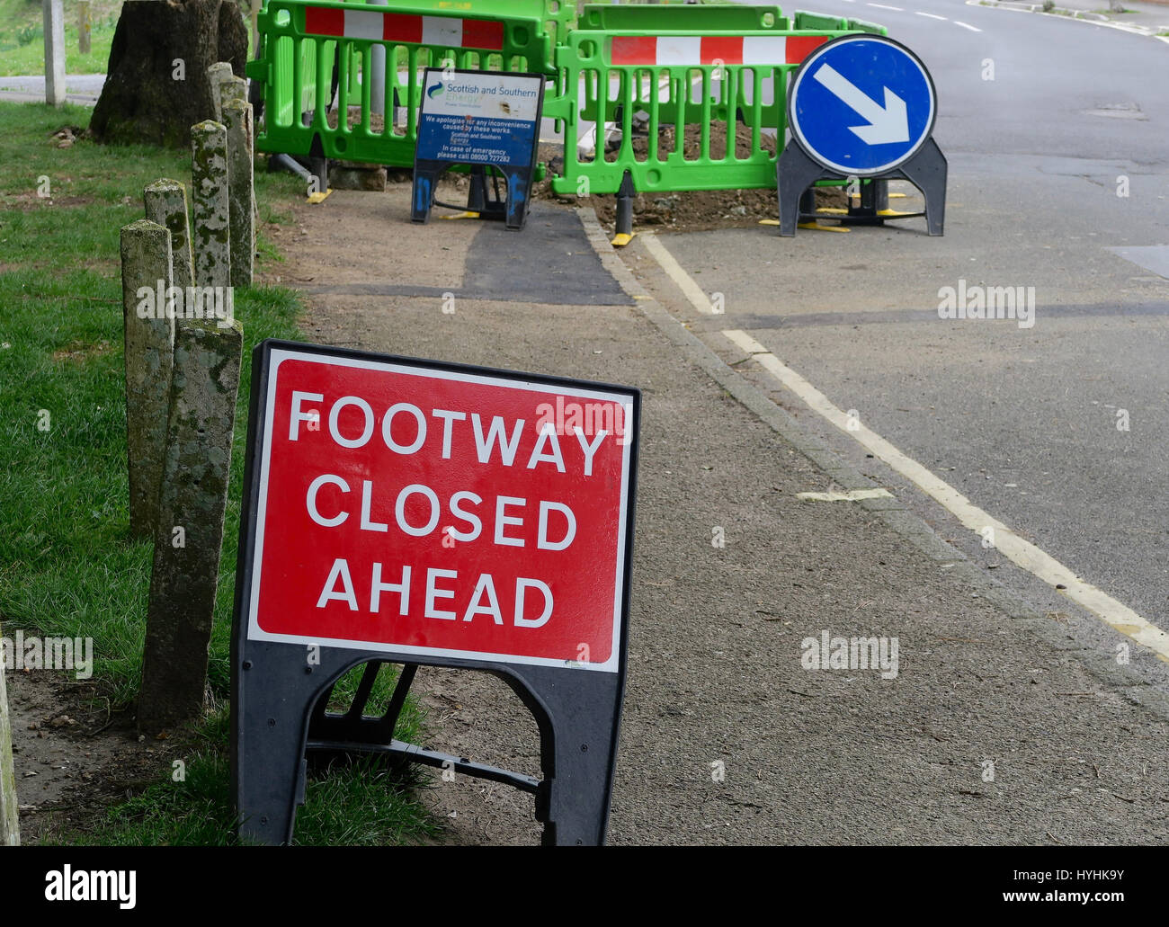 Footway closure hi res stock photography and images Alamy