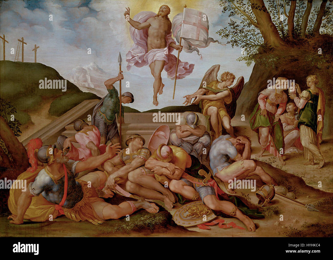 This artwork titled 'Christ Resurrected' is a depiction of the ...