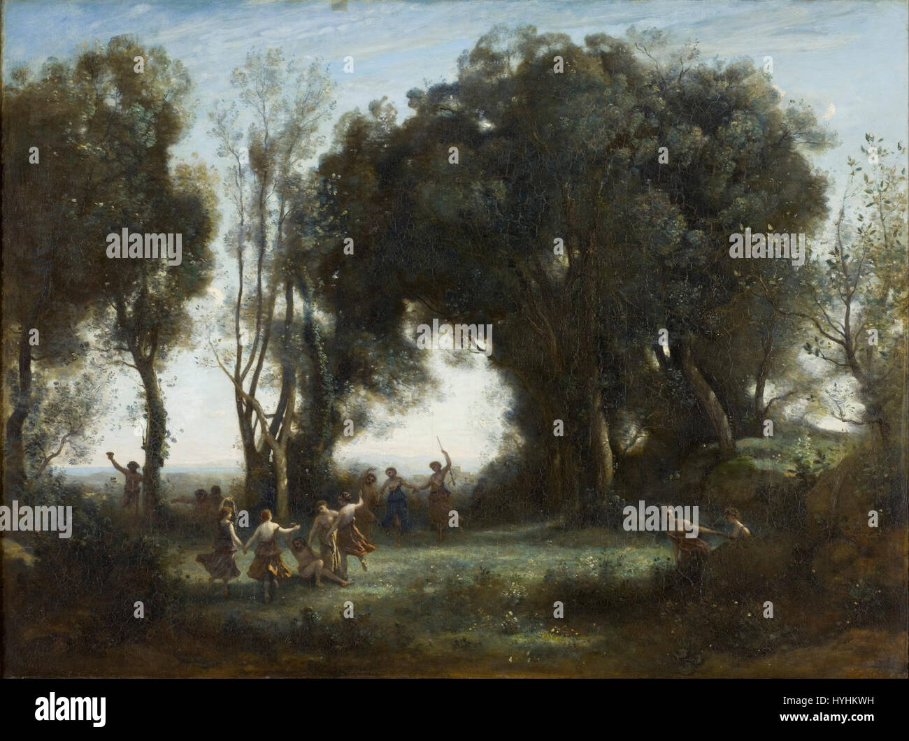 Camille Corot   A Morning. The Dance of the Nymphs   Google Art Project Stock Photo