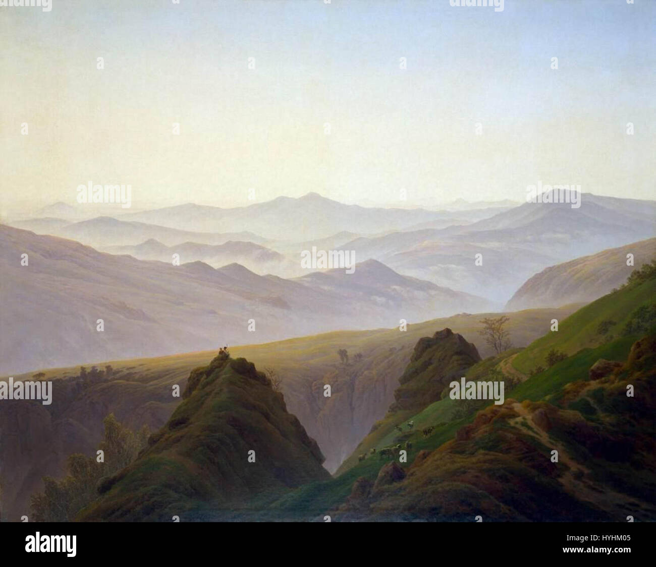 Caspar David Friedrich   Morning in the Mountains   WGA08263 Stock Photo