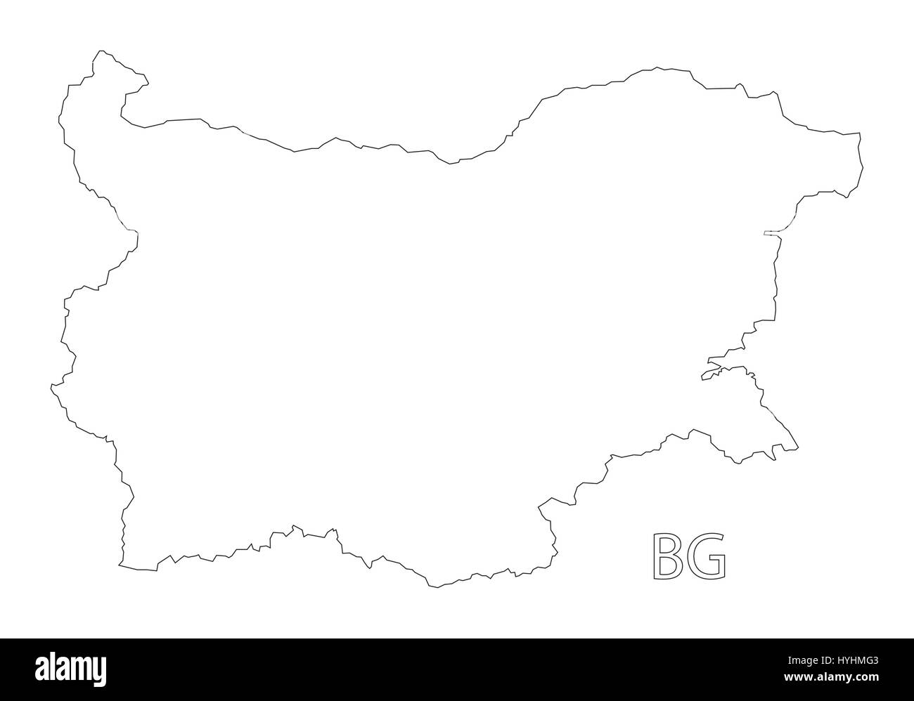 Bulgaria Map Shape Square Tie Clip 
