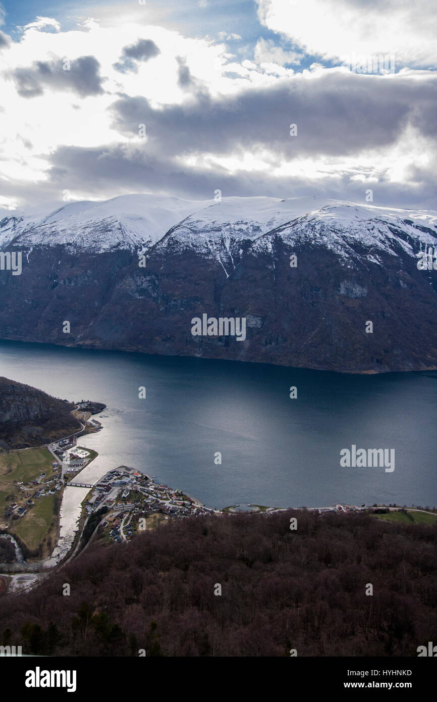 Fjord and mountains in Norway (Fjord og fjell Stock Photo Alamy