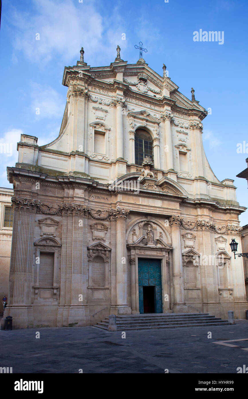 St Irene church, Lecce, Puglia, Italy, Europe Stock Photo