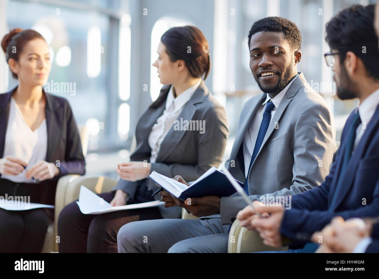 Audience of business course Stock Photo