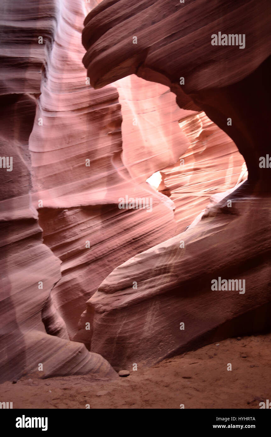 Ridges cut into the Navajo sandstone creating Antelop…