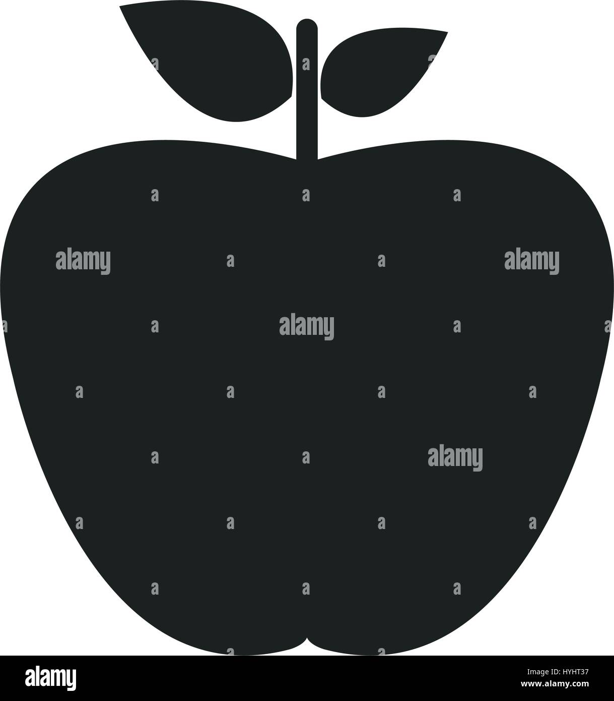 apple icon illustrated on a white background in vector Stock Vector ...