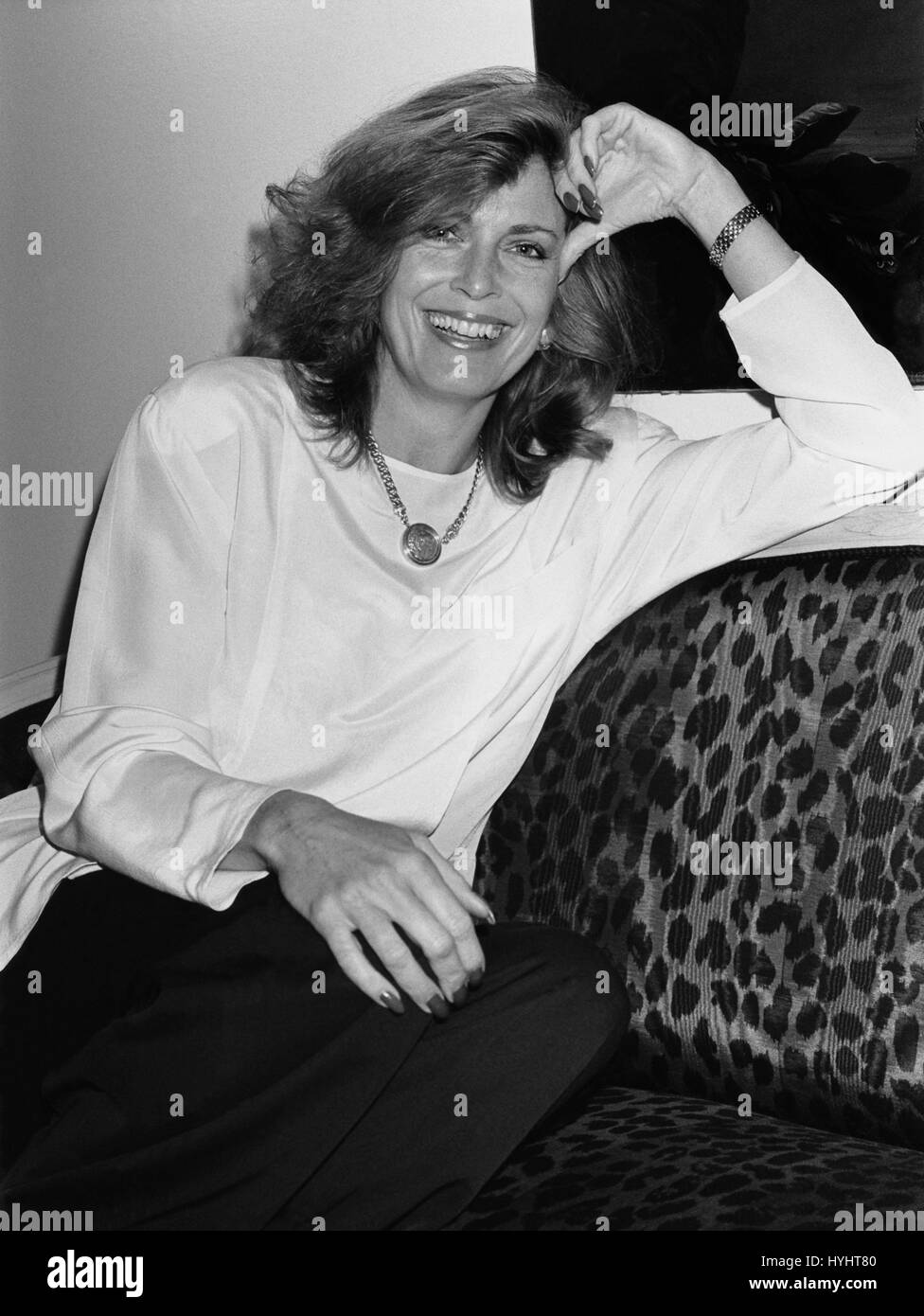 Joanna Cassidy American Actress In Stockholm Promoting The Movie Who Stock Photo Alamy