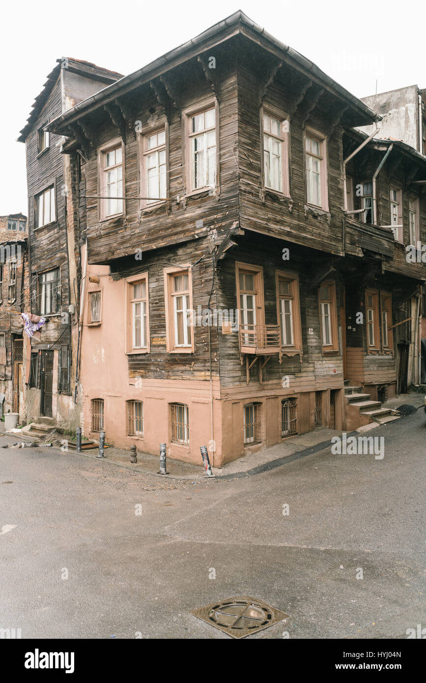 Walking through the Zeyrek Historic Quarter in Istanbul, Turkey. Stock Photo