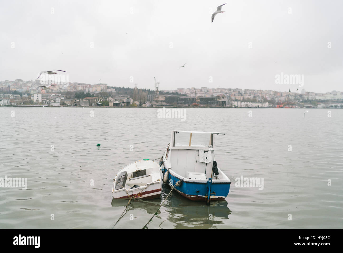 Boat in Istanbul Turkey Stock Photo