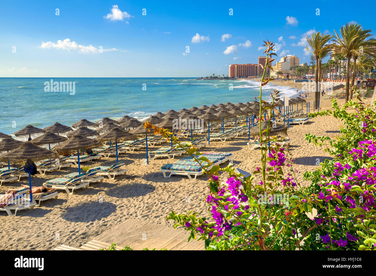 Landscape town benalmadena malaga costa hires stock photography and