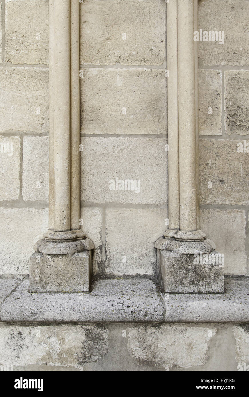 Ancient stone columns, detail of a historical building Stock Photo - Alamy