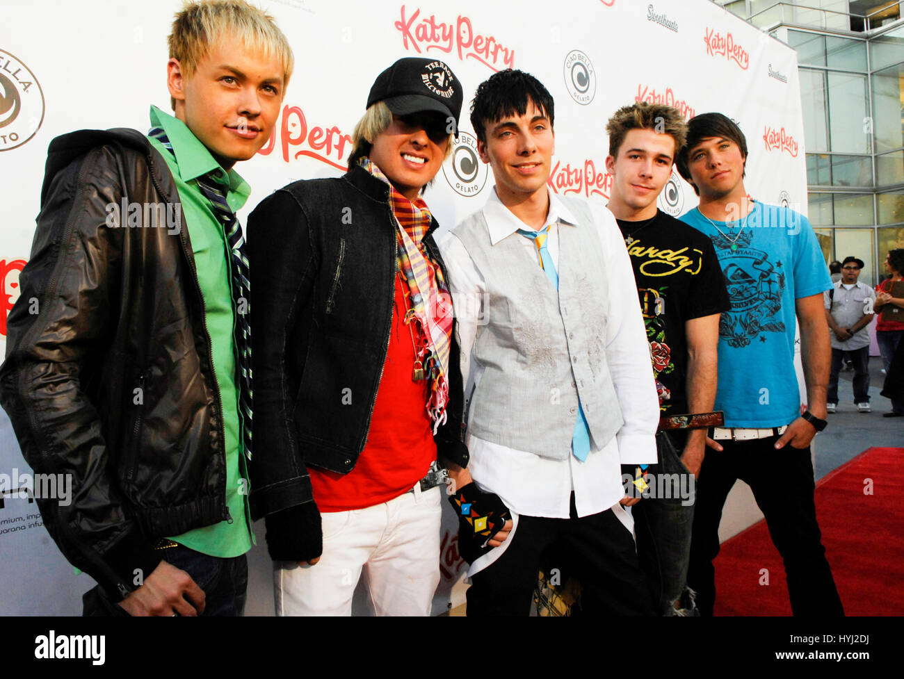 The Band Varsity Fanclub Attends Katy Perry Cd Release Party At Capitol Records On June 17