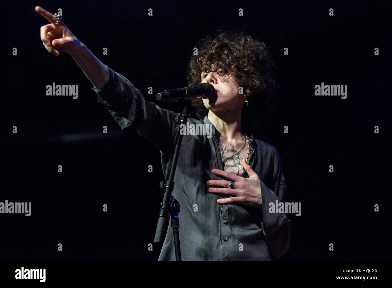 Milan Italy. 03th April 2017. The American singer-songwriter Laura ...