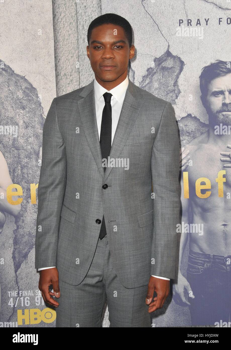 Jovan Adepo at arrivals for THE LEFTOVERS Season 3 Premiere, Avalon Hollywood, Los Angeles, CA April 4, 2017. Photo By: Dee Cercone/Everett Collection Stock Photo